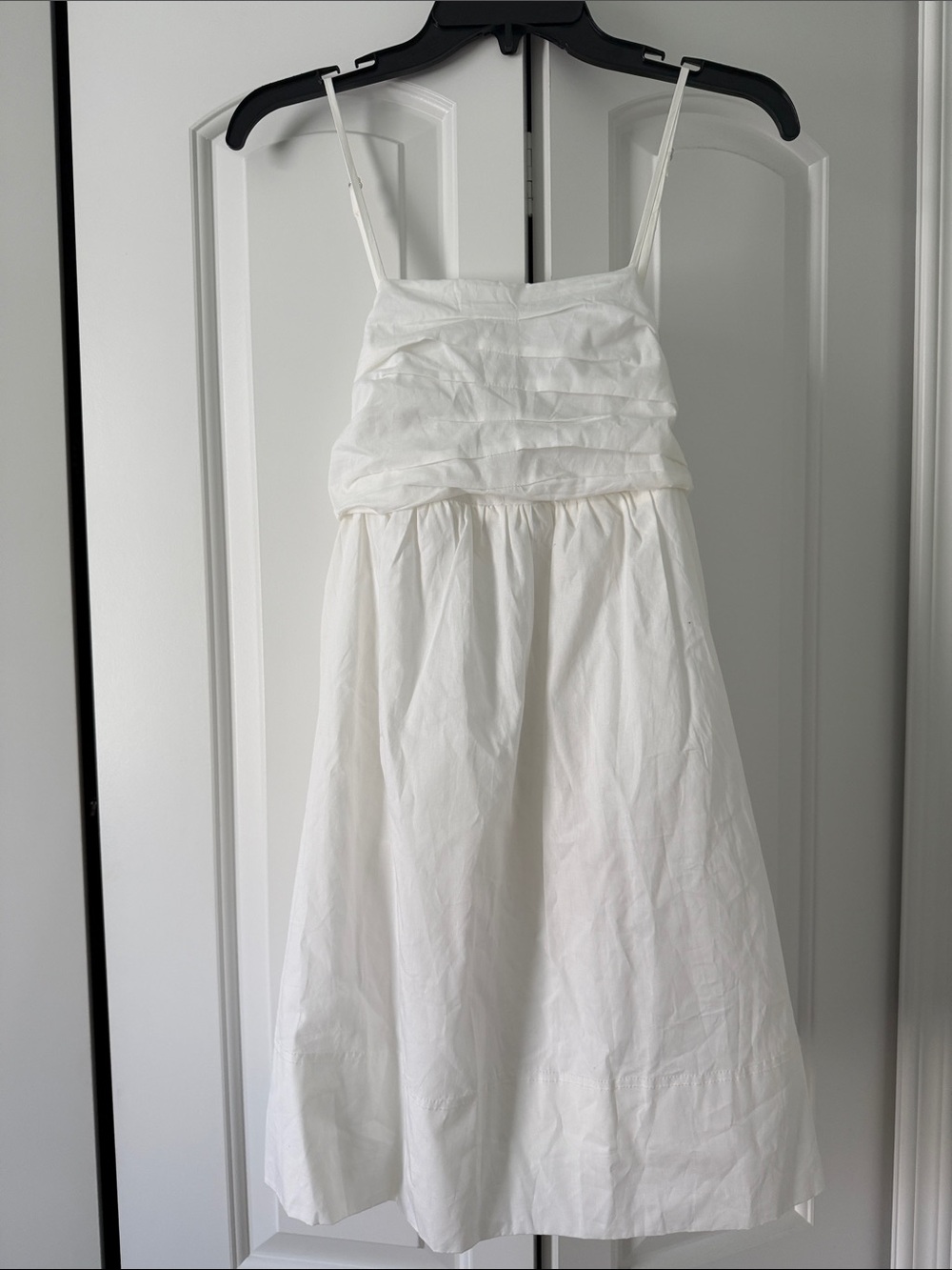 White Spaghetti-Strap Party Dress